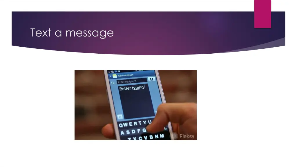 text a message