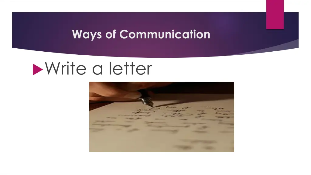 ways of communication
