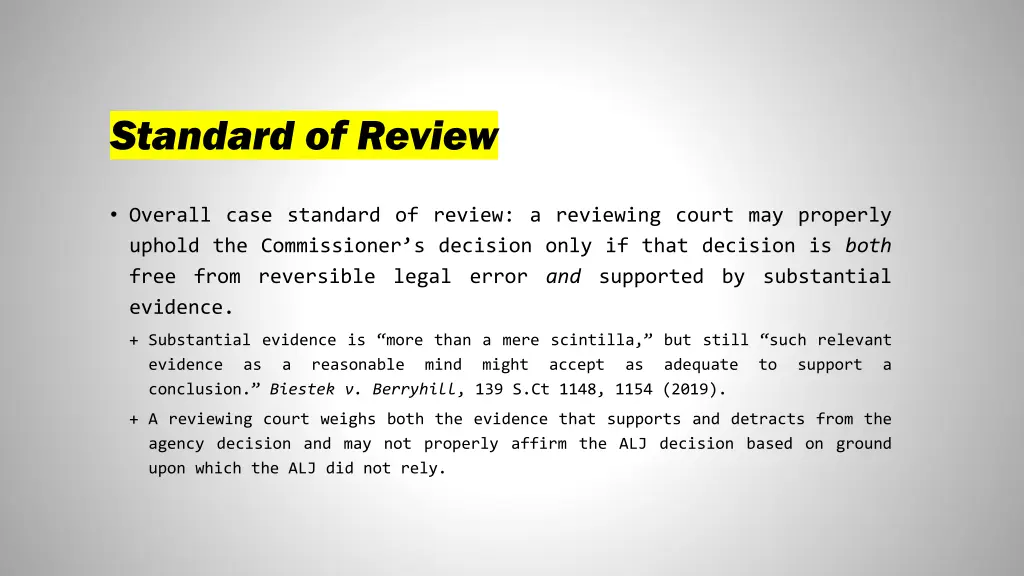 standard of review