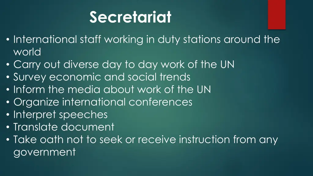 secretariat