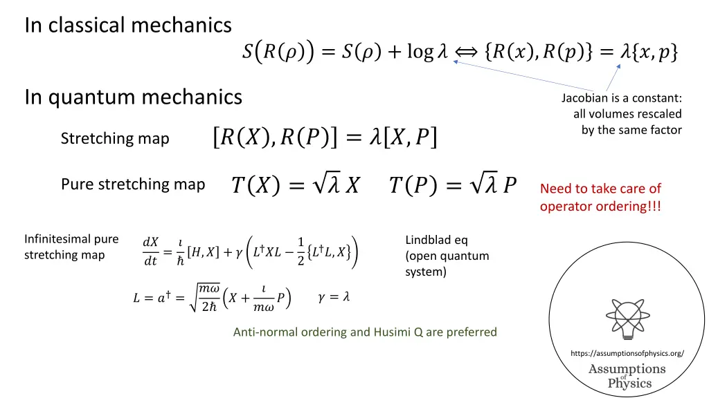 in classical mechanics