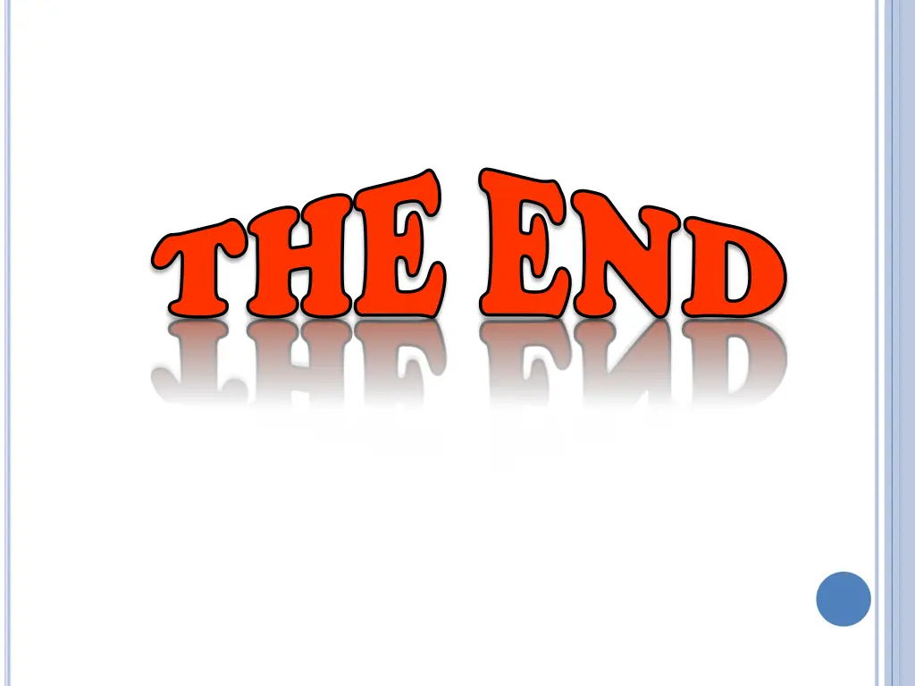 the end the end