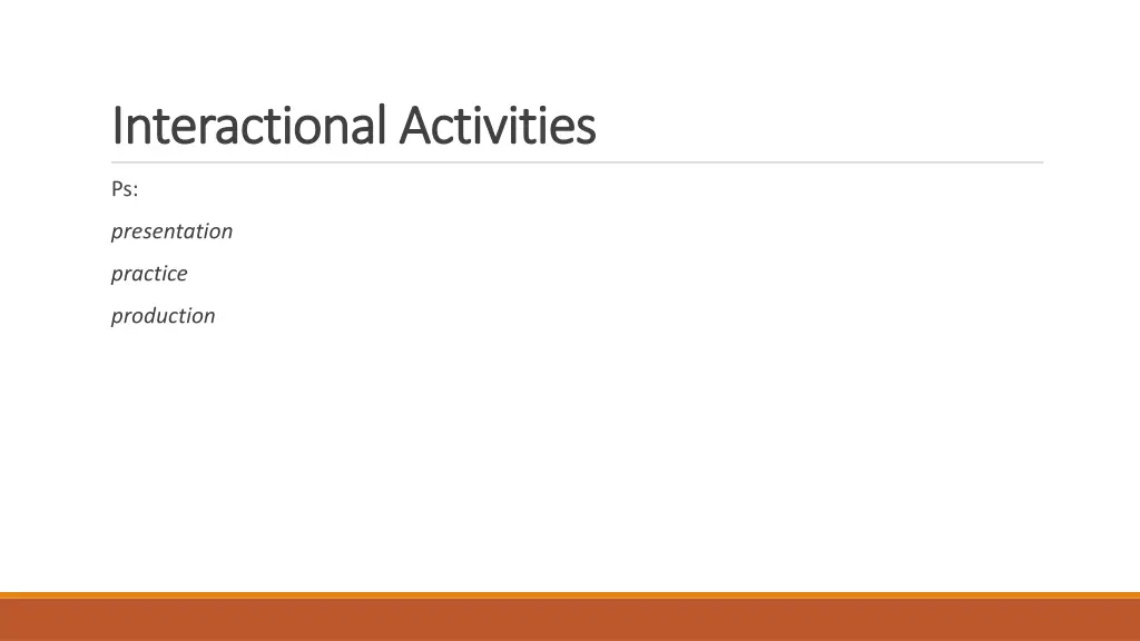 interactional activities interactional activities