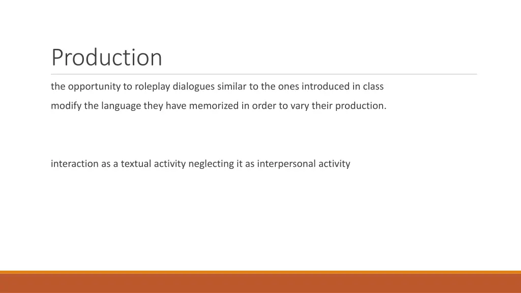 production