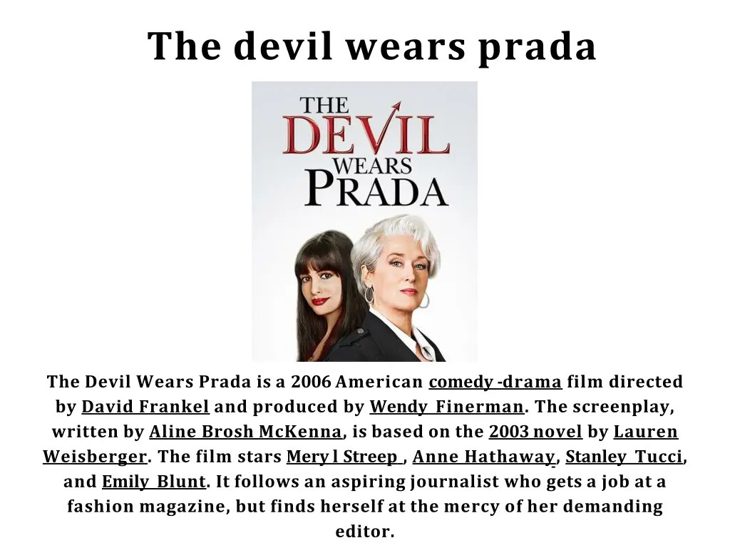 the devil wears prada
