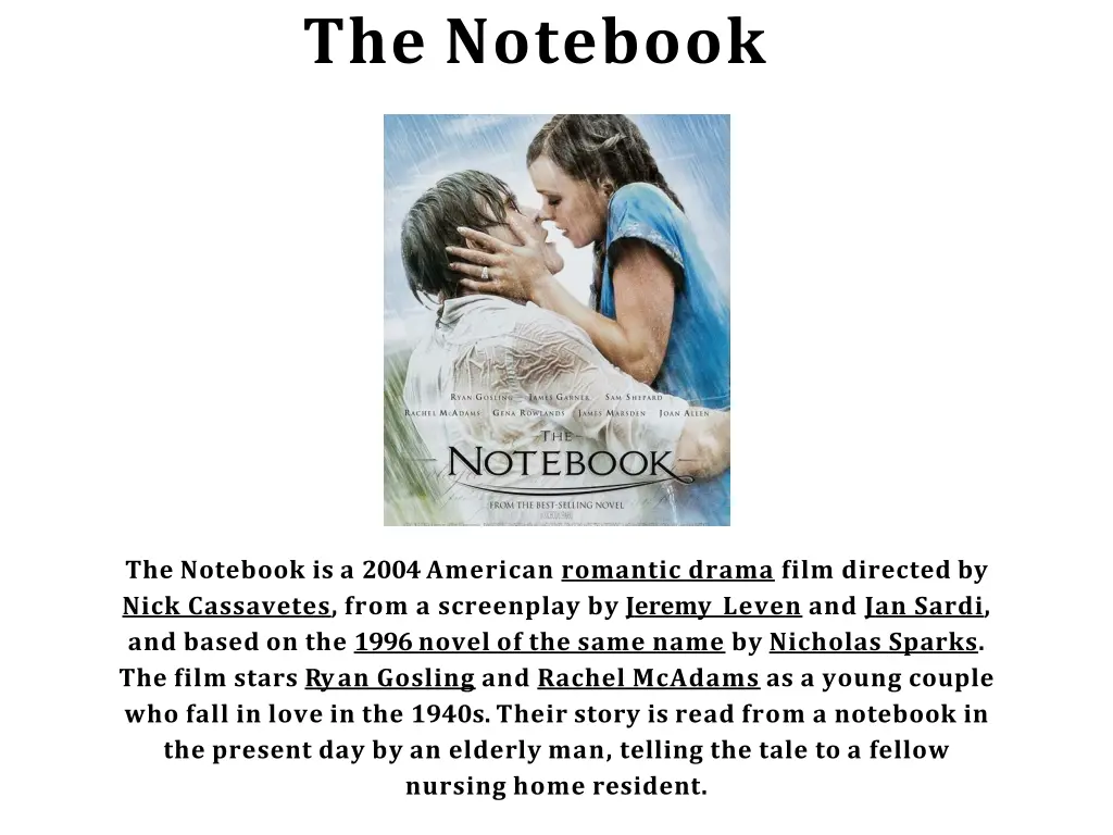 the notebook