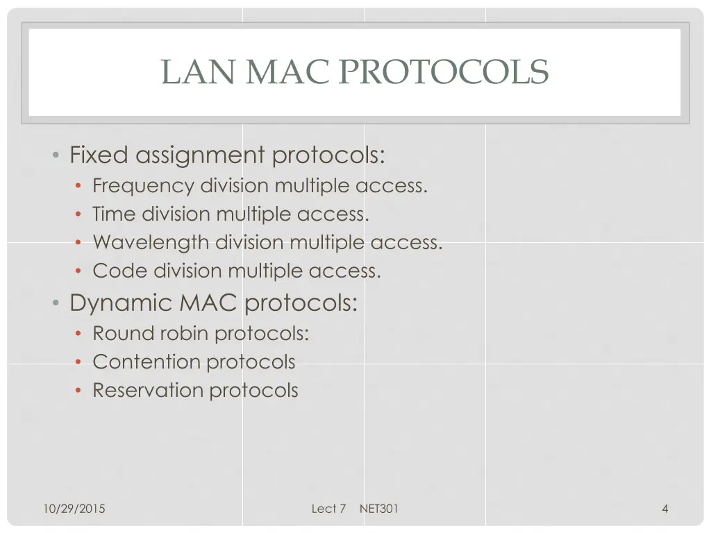 lan mac protocols 2