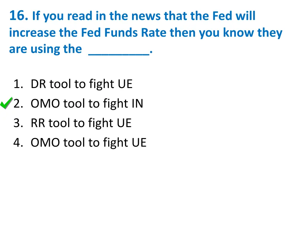 16 if you read in the news that the fed will 1