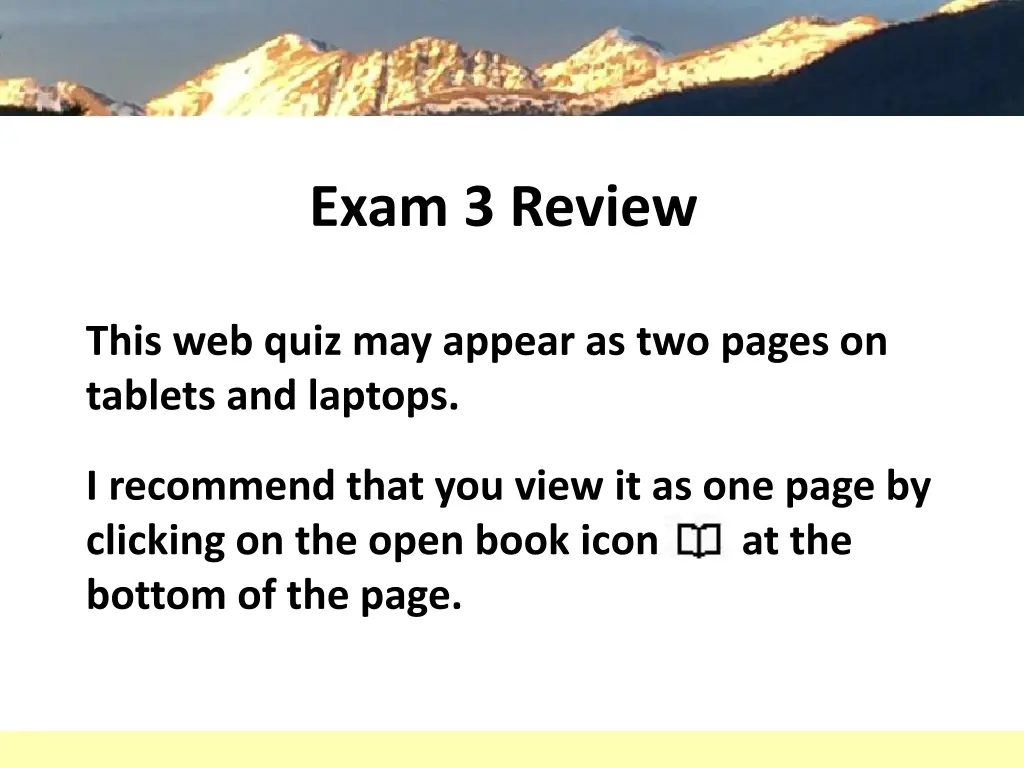 exam 3 review