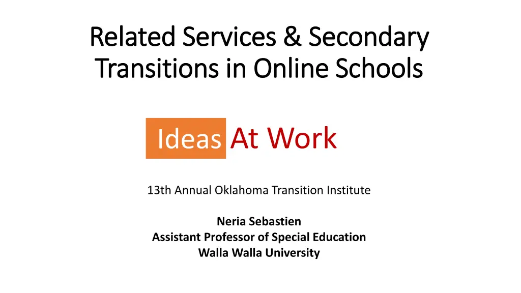 related services secondary related services