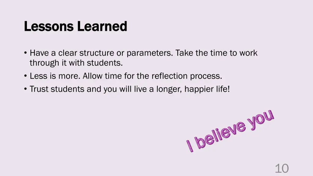lessons learned lessons learned