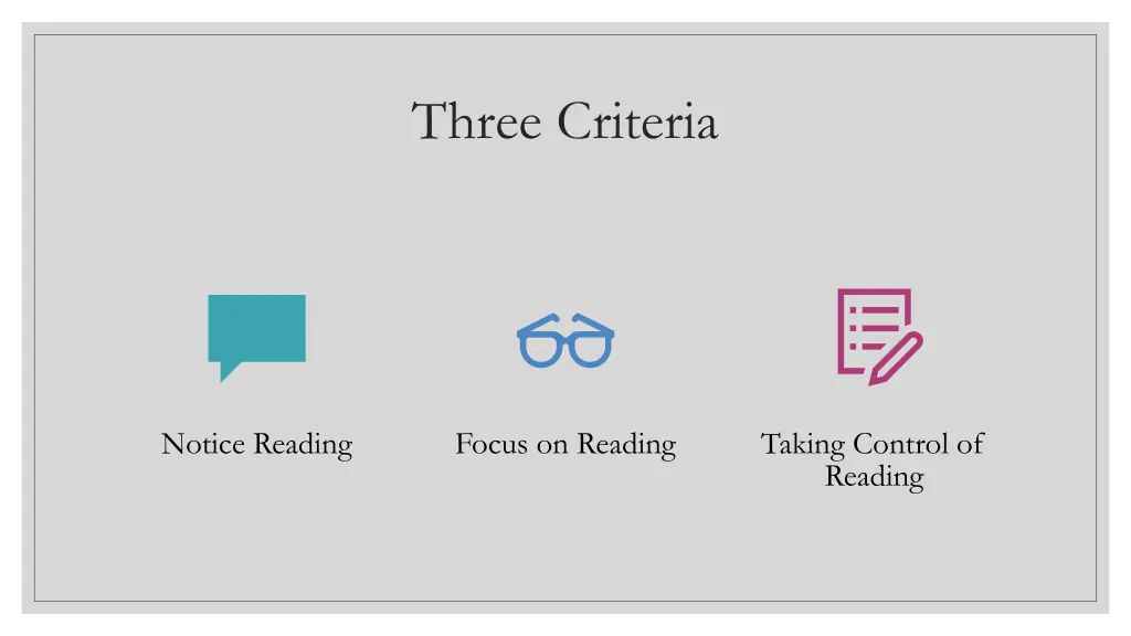 three criteria