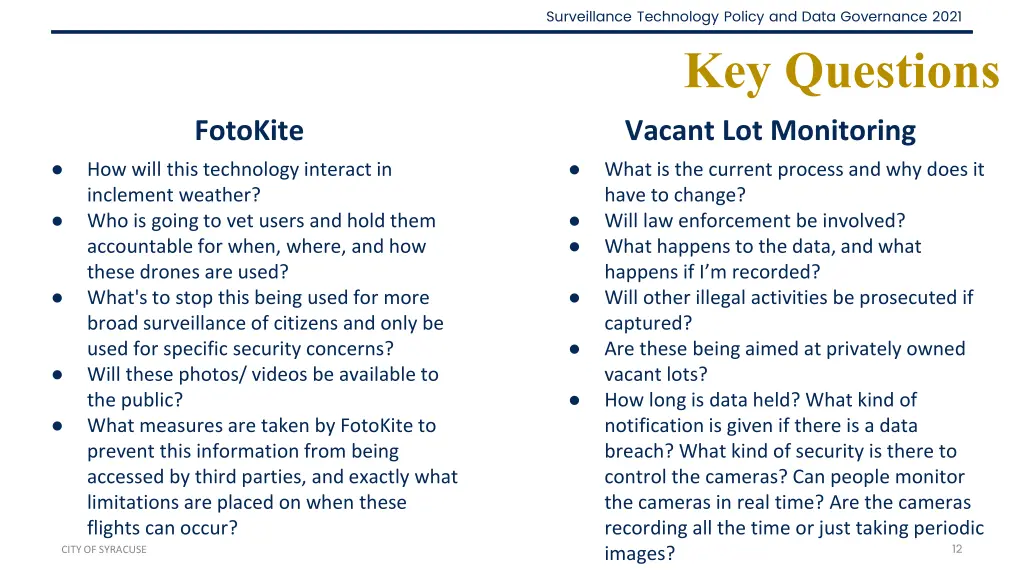 surveillance technology policy and data 11