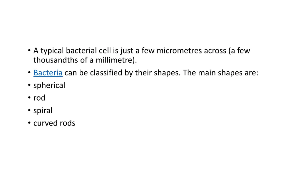 a typical bacterial cell is just