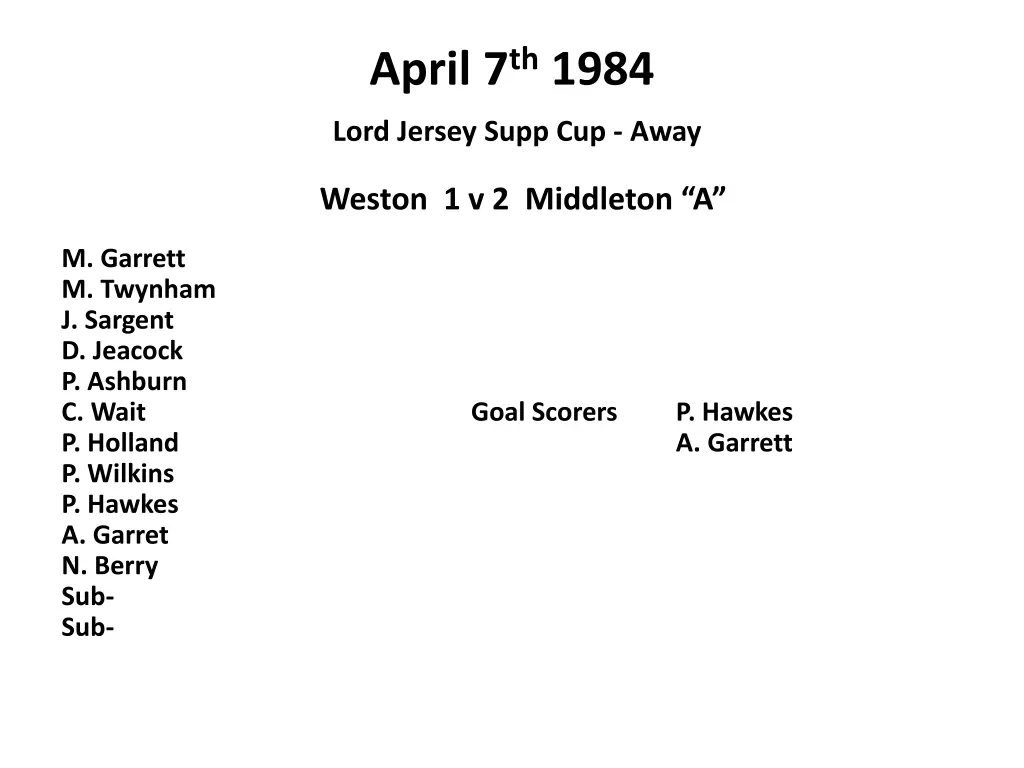 april 7 th 1984