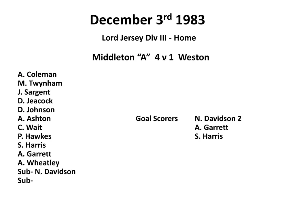december 3 rd 1983
