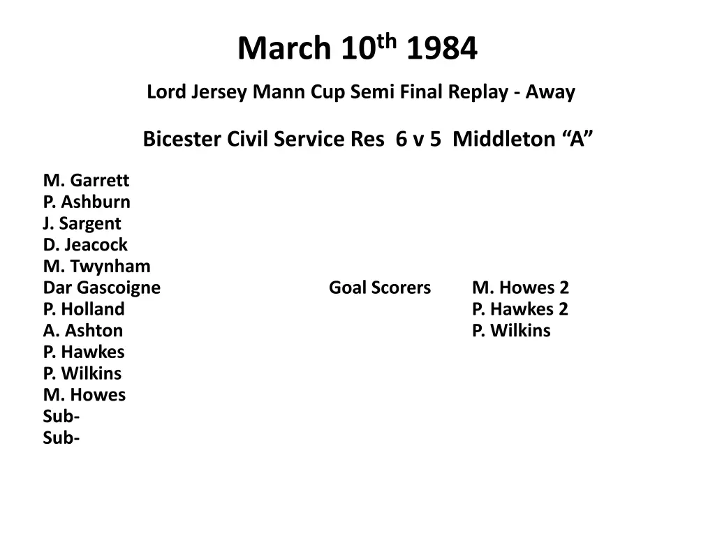 march 10 th 1984