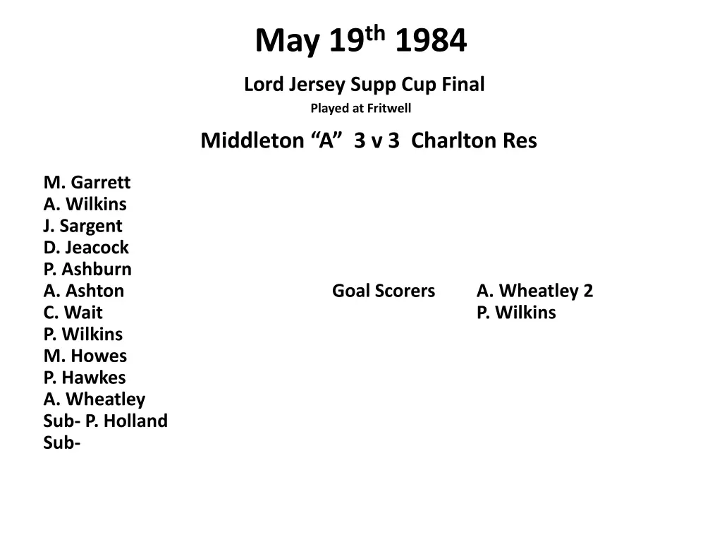 may 19 th 1984