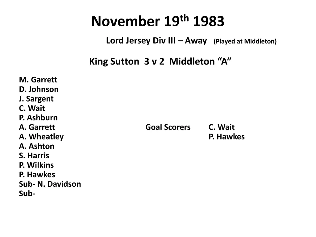 november 19 th 1983