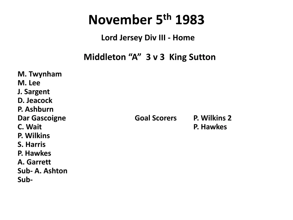 november 5 th 1983