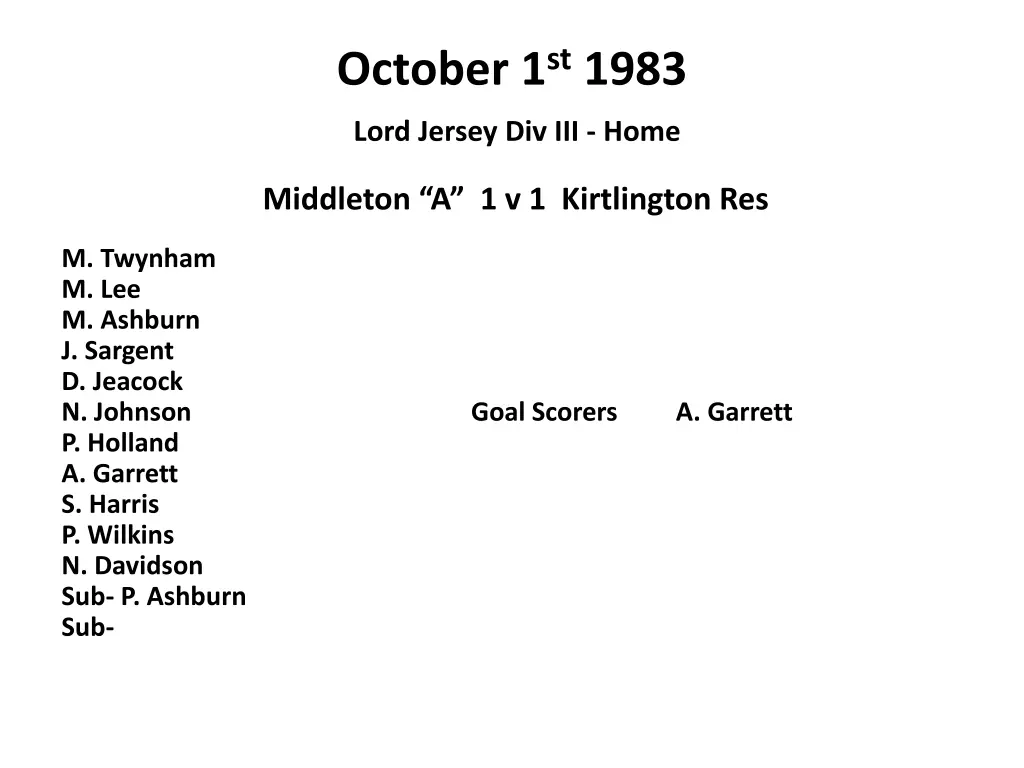 october 1 st 1983