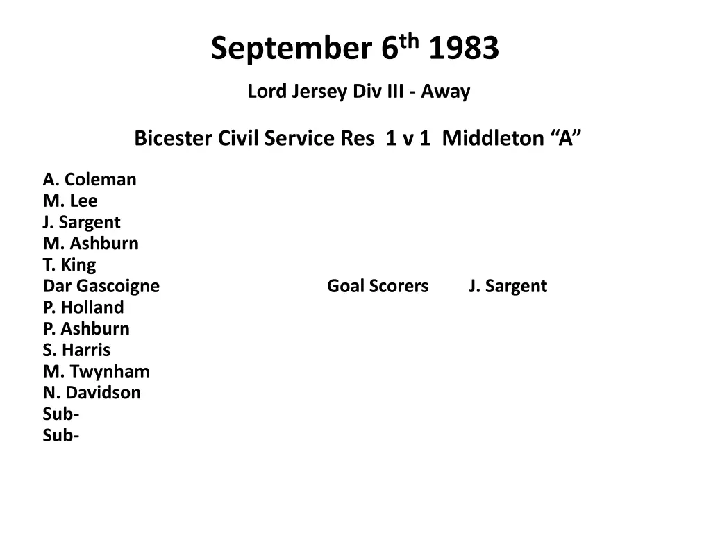 september 6 th 1983