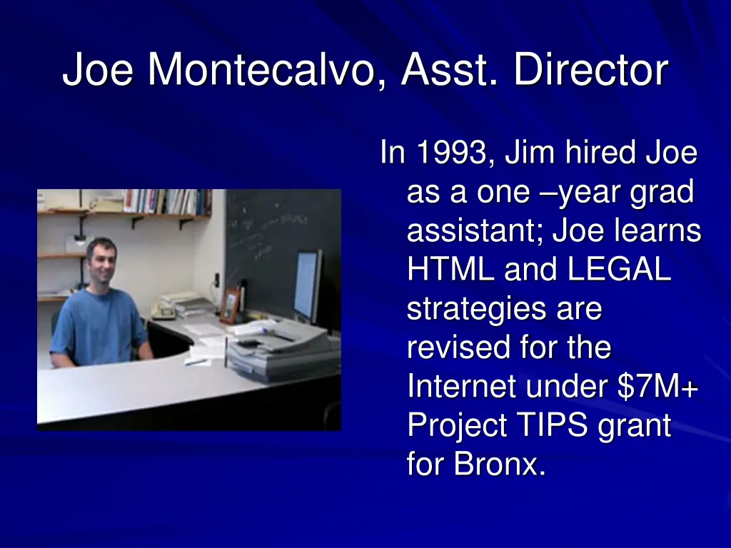 joe montecalvo asst director