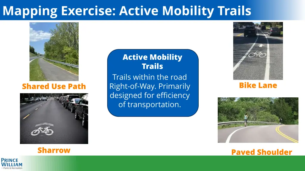 mapping exercise active mobility trails