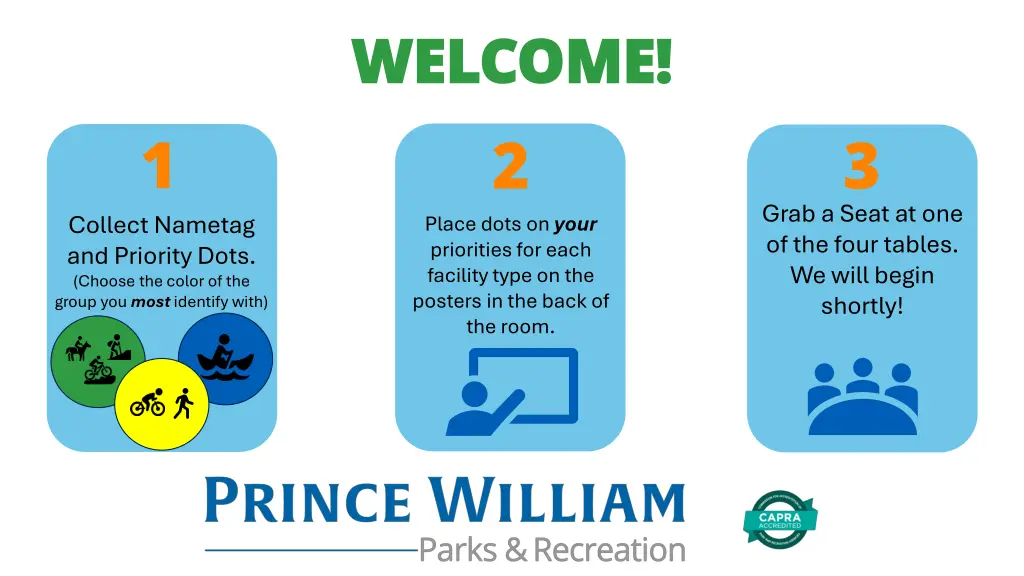 welcome welcome 2 place dots on your priorities