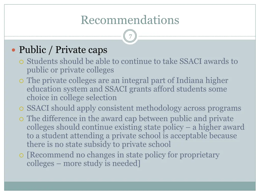 recommendations 2