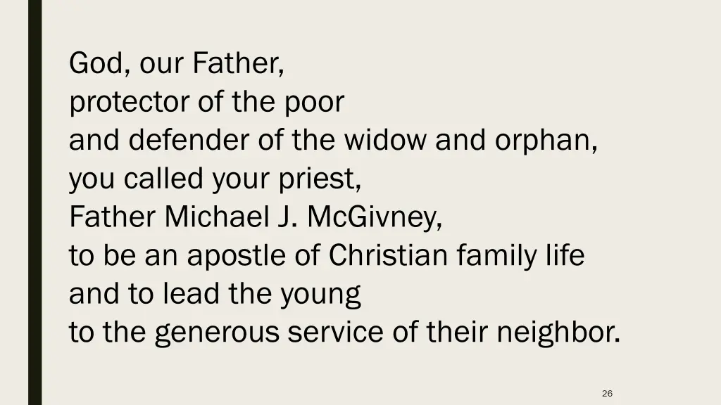 god our father protector of the poor and defender