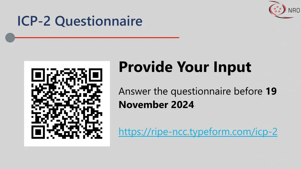 icp 2 questionnaire