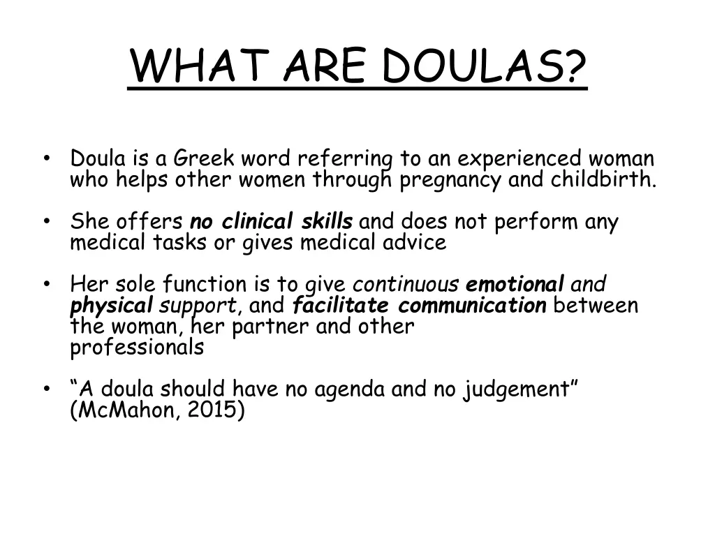 what are doulas