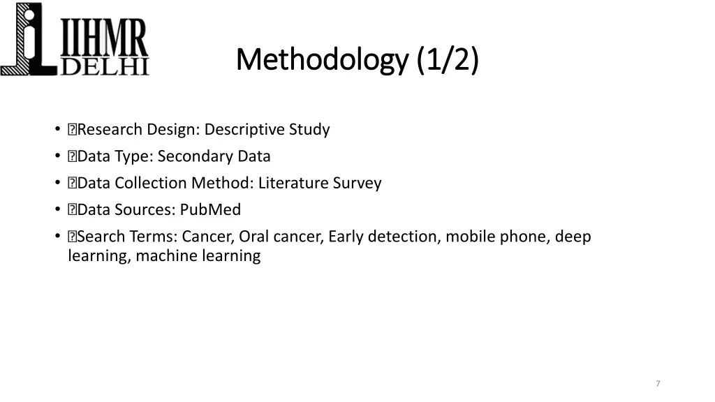 methodology 1 2 methodology 1 2