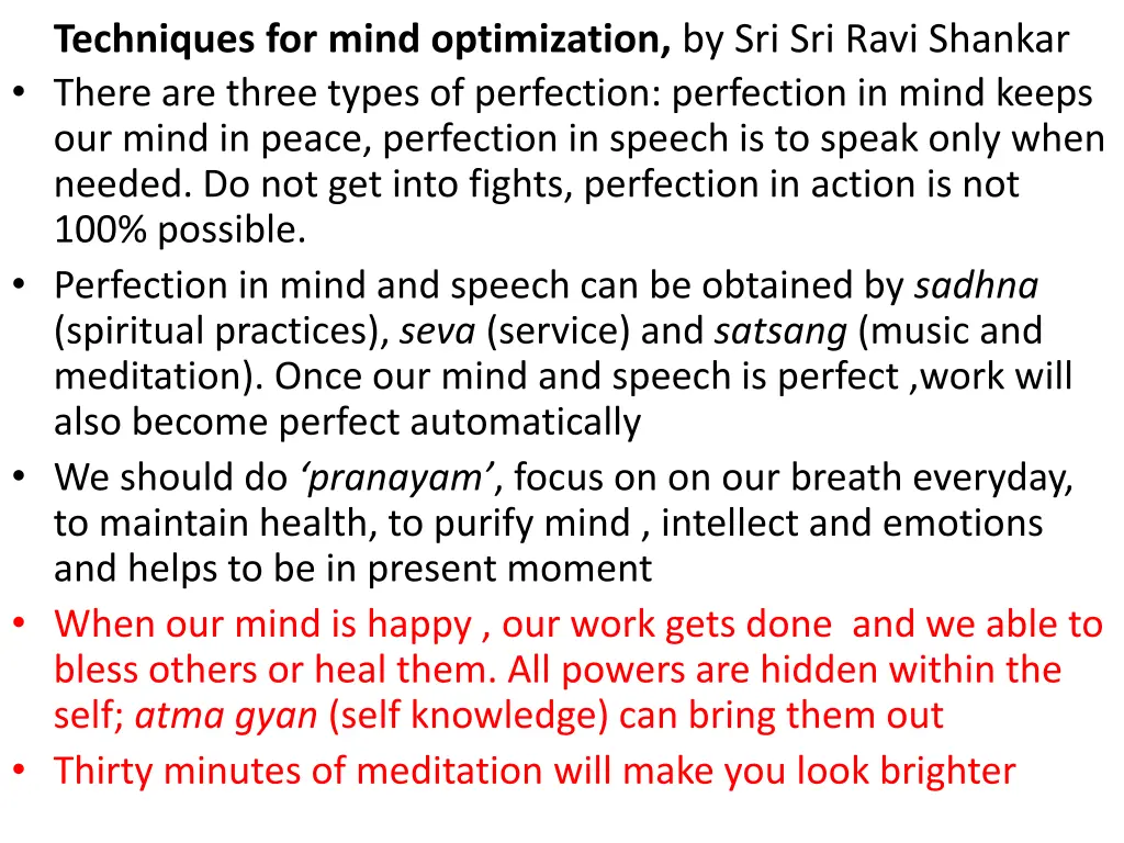 techniques for mind optimization by sri sri ravi 1