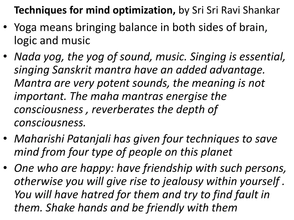 techniques for mind optimization by sri sri ravi 3