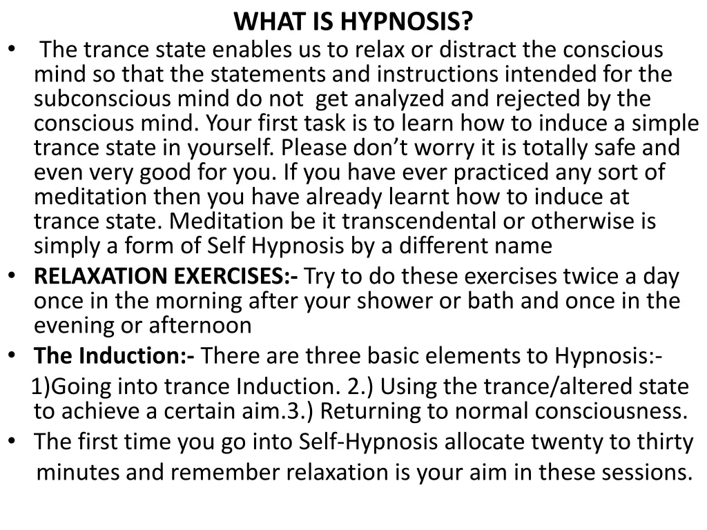what is hypnosis