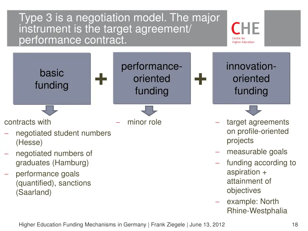 type 3 is a negotiation model the major