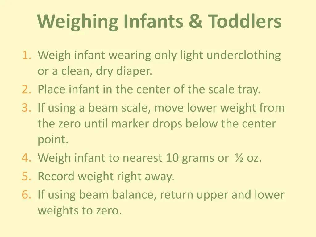 weighing infants toddlers 2