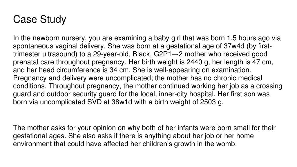 case study