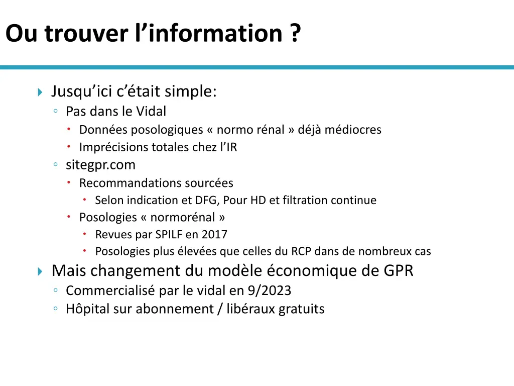 ou trouver l information