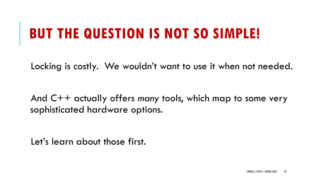 but the question is not so simple