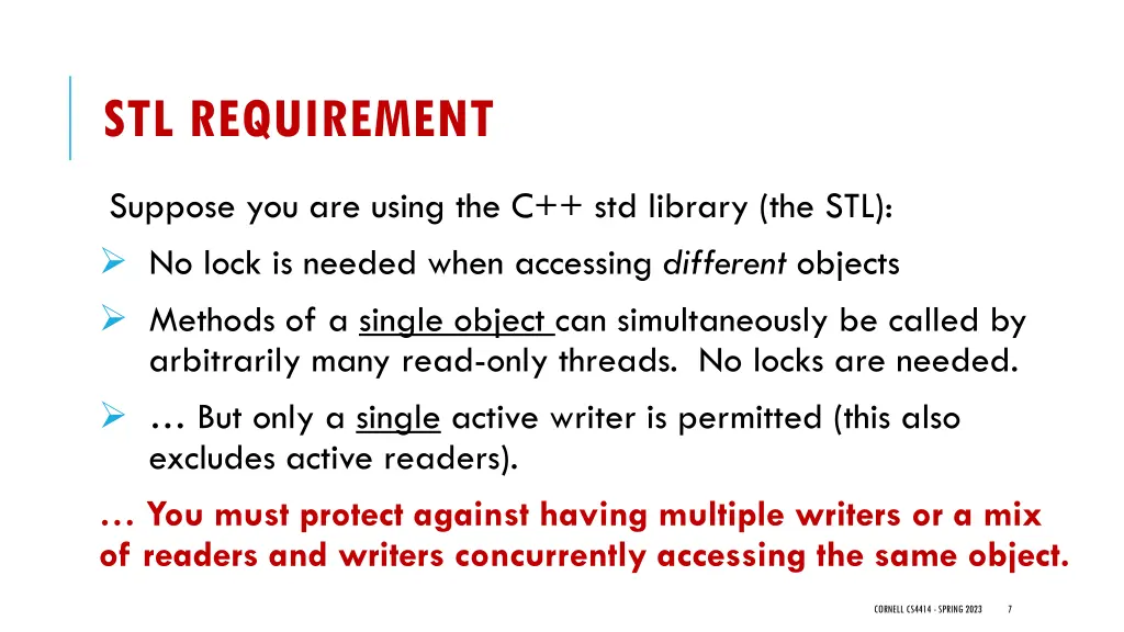 stl requirement