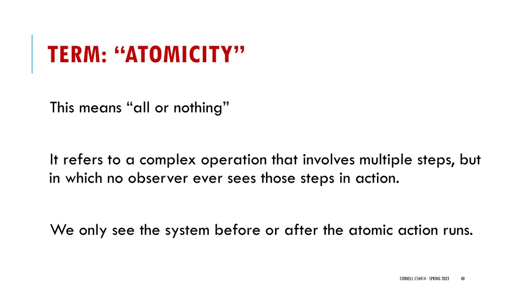 term atomicity