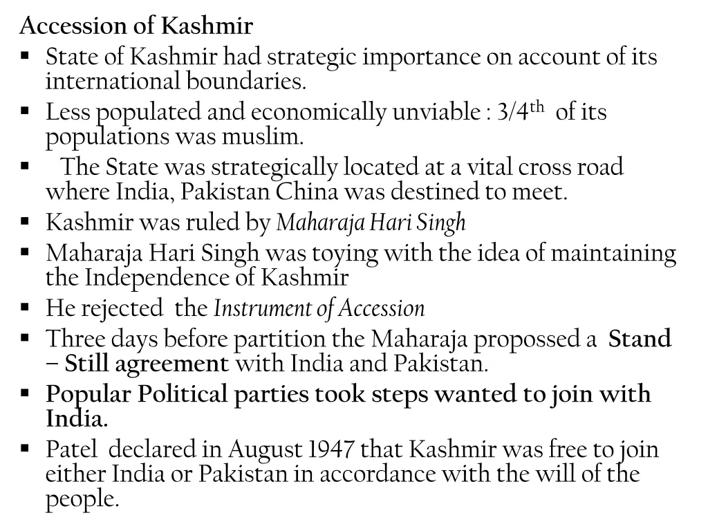 accession of kashmir state of kashmir