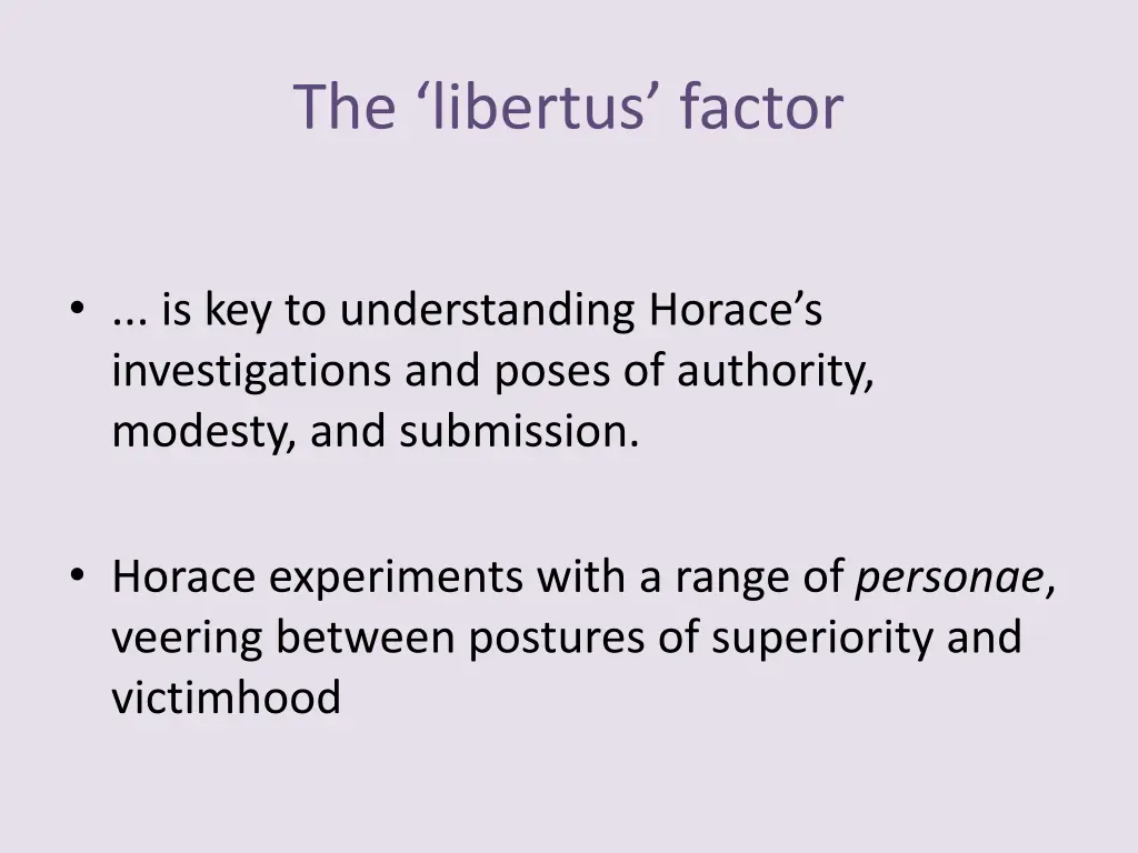 the libertus factor