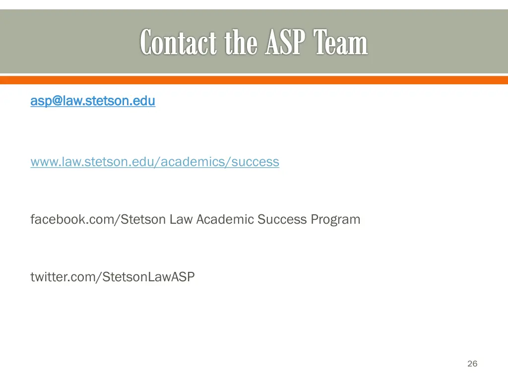 contact the asp team