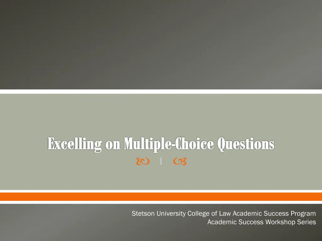 excelling on multiple choice questions 1