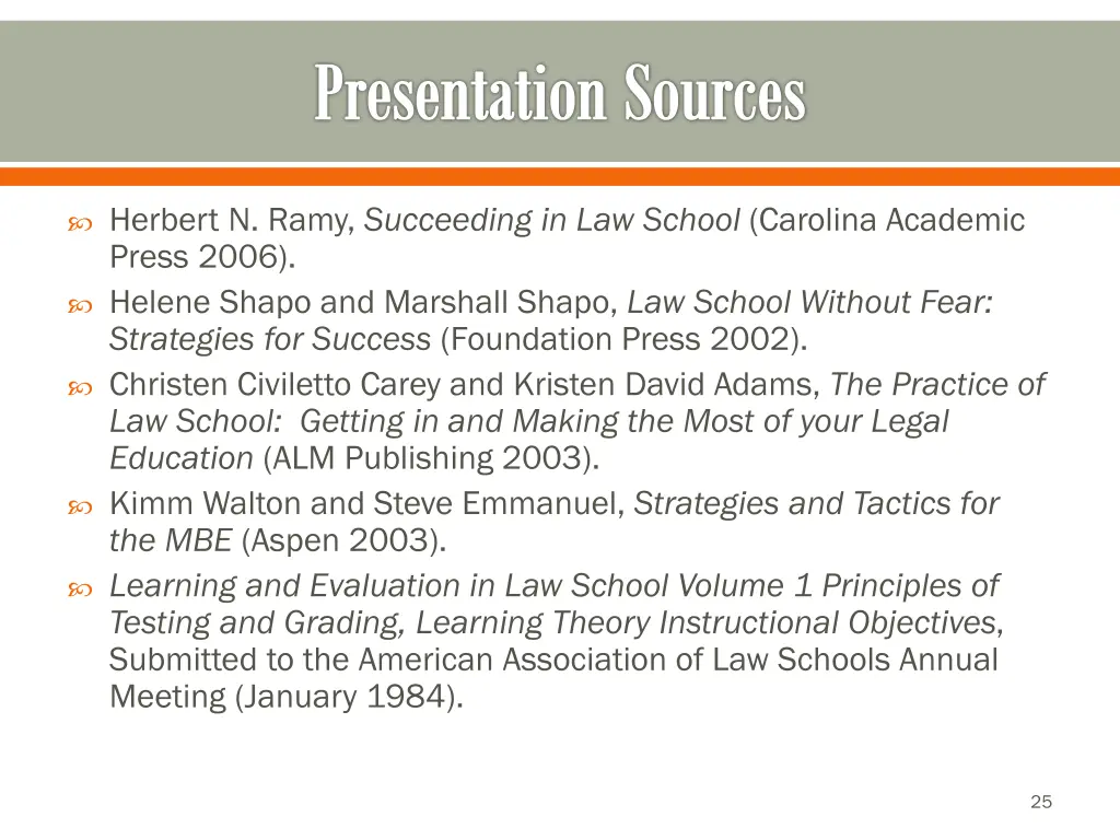 presentation sources