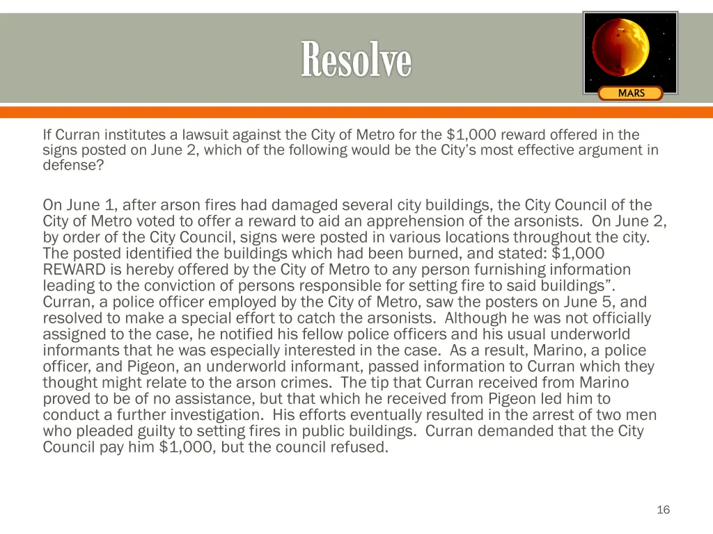 resolve